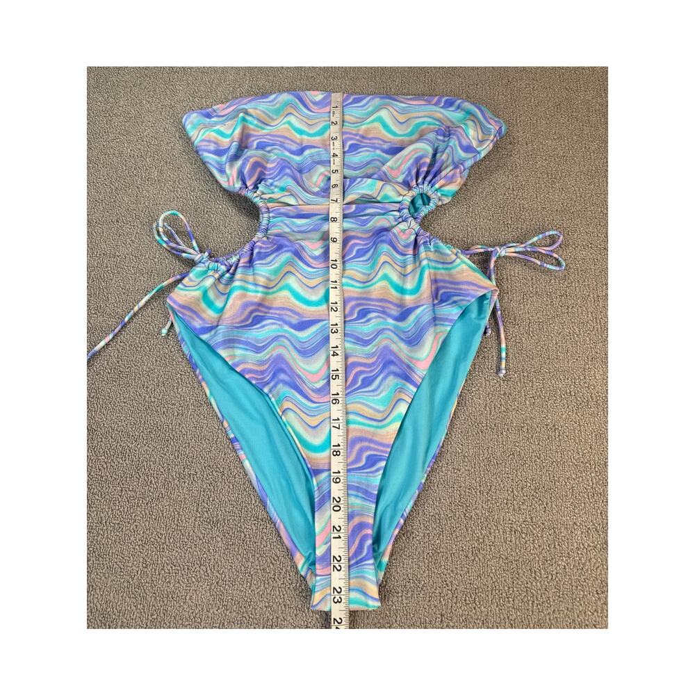 Asos Multicolor Wave Pattern One Piece Swimsuit - image 7